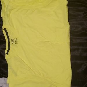 Two yellow tank tops